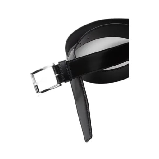 Brushed leather belt