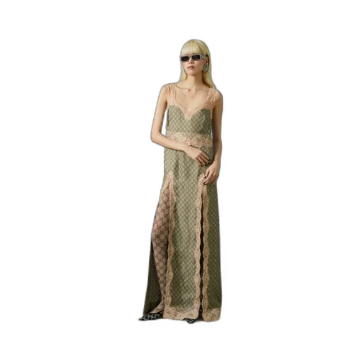 GG Supreme print silk dress