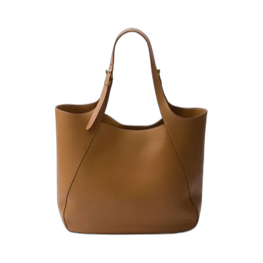 Large leather tote bag