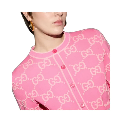 GG cotton jacquard cardigan