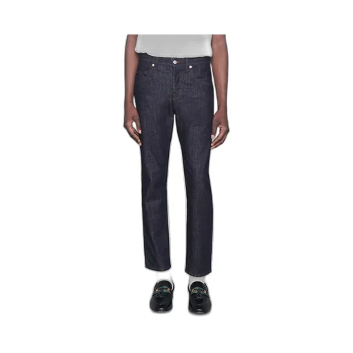 Tapered washed jeans