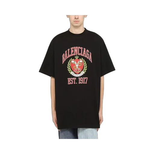 Est. 1917 College Logo Print Cotton T-Shirt
