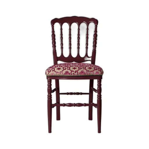 Wood chair with GG bees and stars