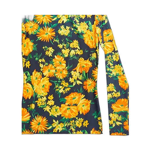 Floral Print Cotton T-Shirt