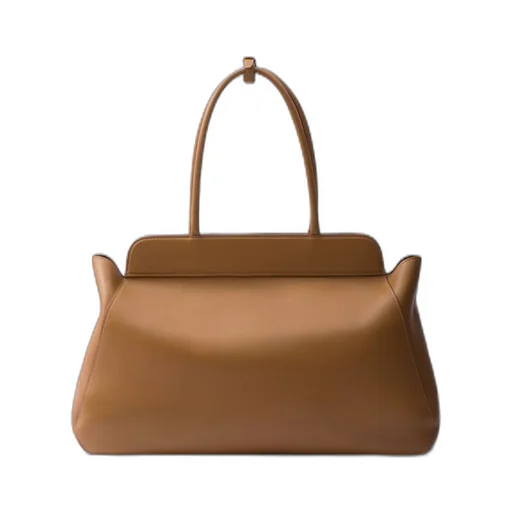 Large leather tote bag