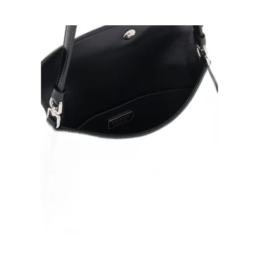Prada Cleo brushed leather shoulder bag with flap