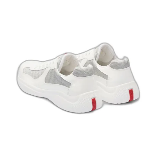 Patent leather and technical fabric Prada America's Cup sneakers