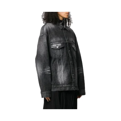 Logo Casual Solid Color Long Sleeves Jacket Black