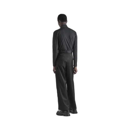 Stretch cotton turtleneck