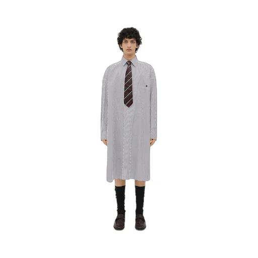 Cotton Striped Long Shirt