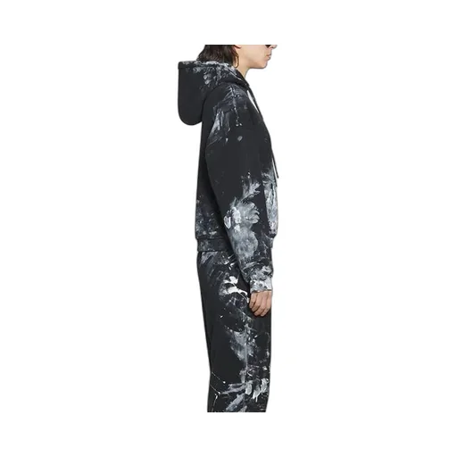 Printing Fleece Hoodie Black