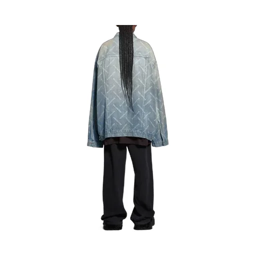 Bal Diagonal Allover Oversized Jacket