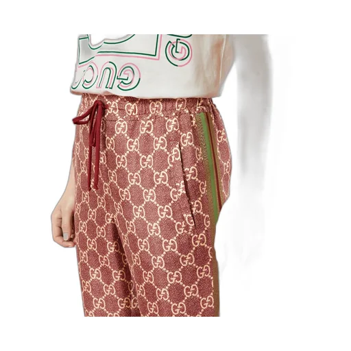 GG Supreme print silk trousers
