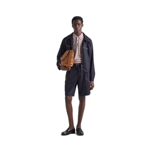 Wool polo shirt