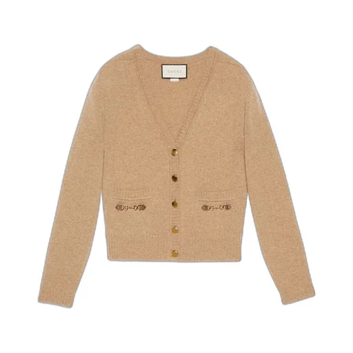 Cashmere cardigan with Horsebit