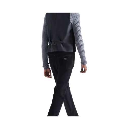 Velvet denim jeans