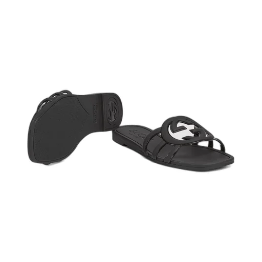 Women's Interlocking G slide sandal