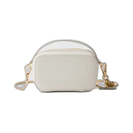 Saffiano leather mini-pouch