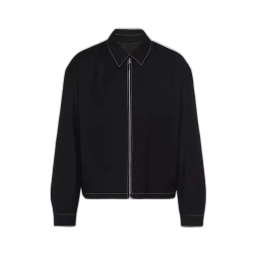 Wool blouson jacket