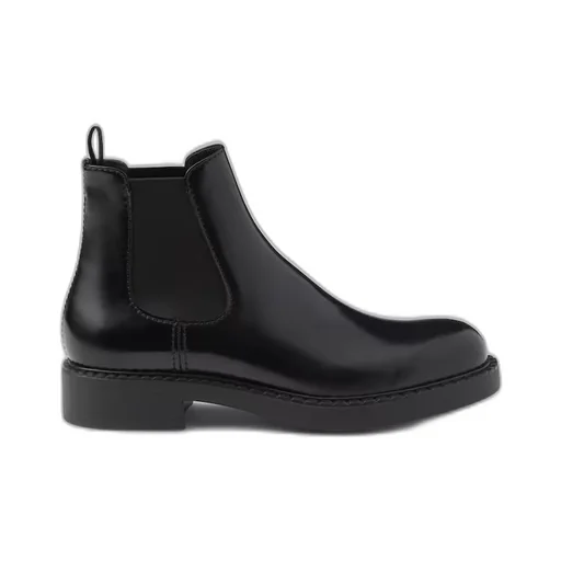 Brushed leather Chelsea boots