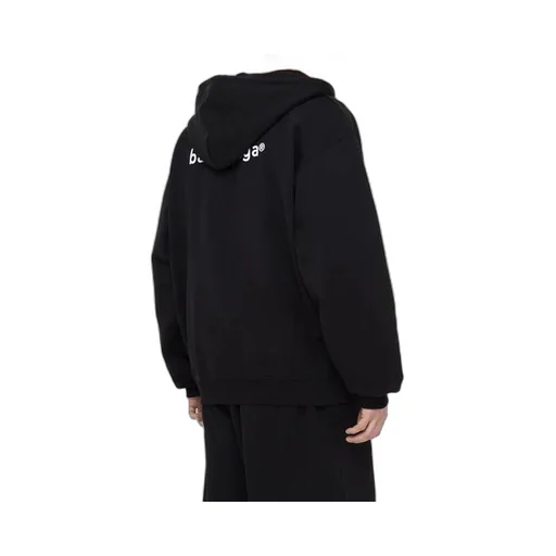 Zipper Long Sleeves Jacket Black
