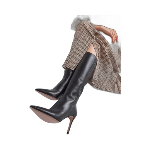 Nappa leather boots