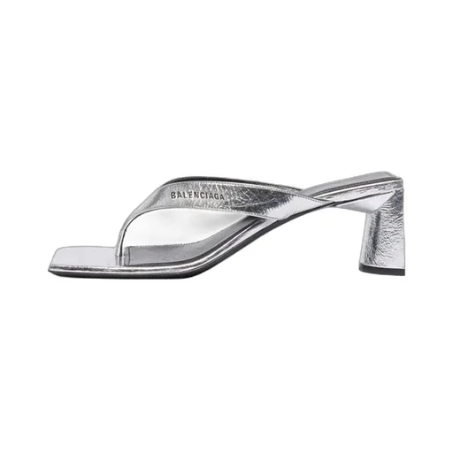 Double Square Sandals Silver