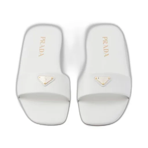 Leather slides
