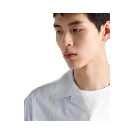 Short-sleeved cotton shirt