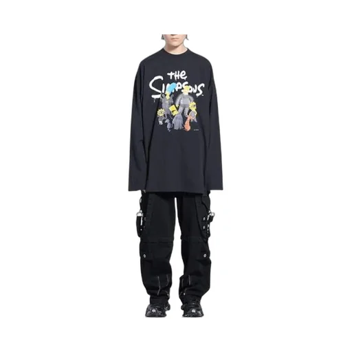x THE SIMPSONS Long Sleeve T-Shirt Large Fit