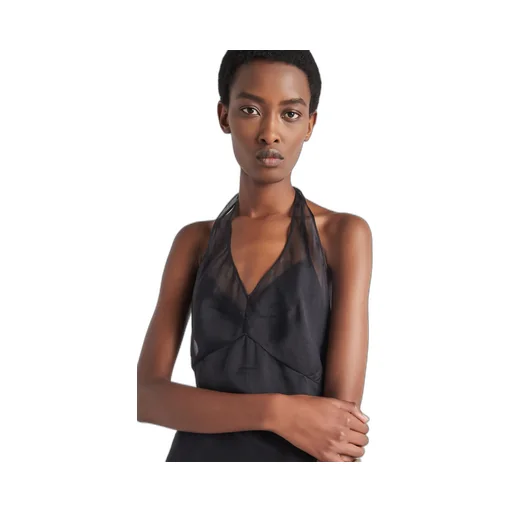 Re-Edition 1995 organza halter dress