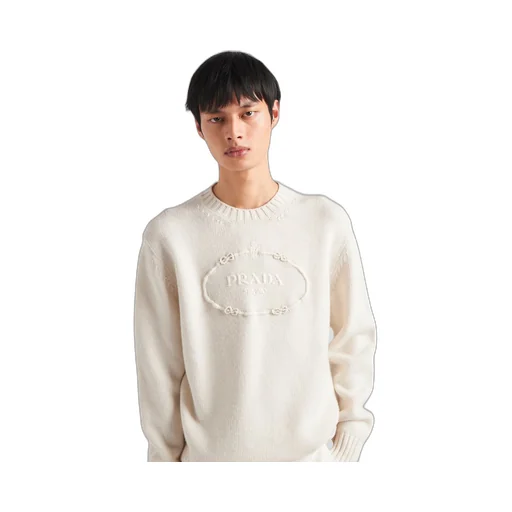 Wool and cashmere crew-neck sweater