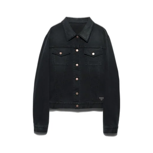 Denim blouson jacket
