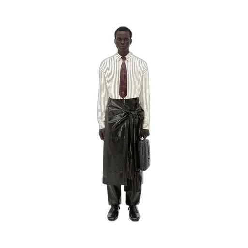Shiny Leather Elasticated Trousers