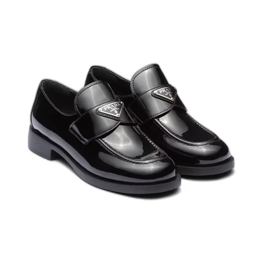 Patent-leather loafers