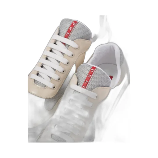 Prada America's Cup patent leather and bike fabric sneakers