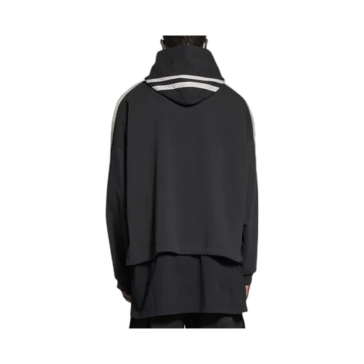 Sporty B Striped SLeeve Hoodie Oversized