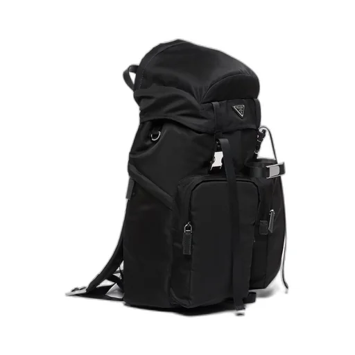 Re-Nylon and Saffiano leather backpack