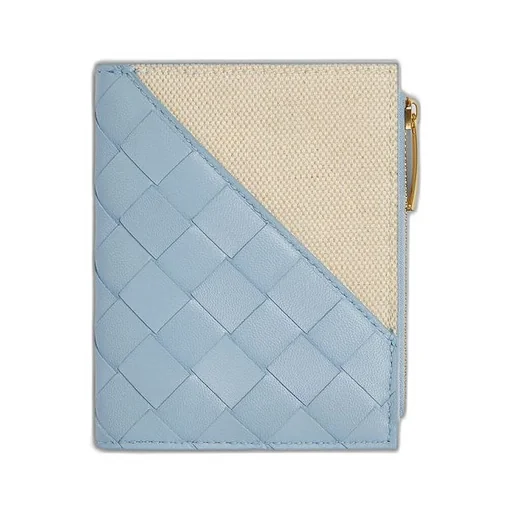 Intrecciato Diagonal Small Bi-Fold Wallet