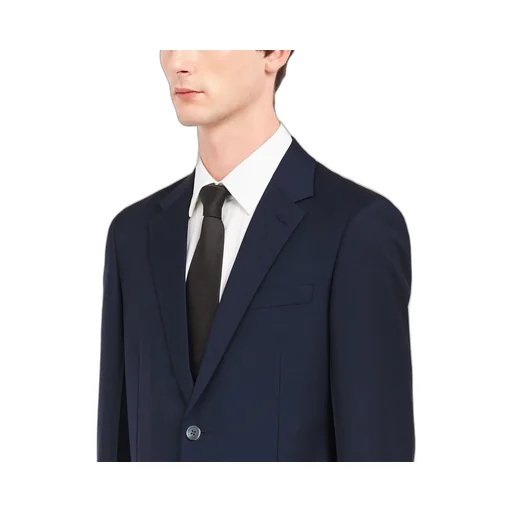 Wool and mohair single-breasted suit