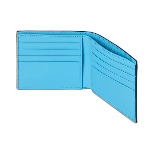 GG rubber-effect bi-fold wallet