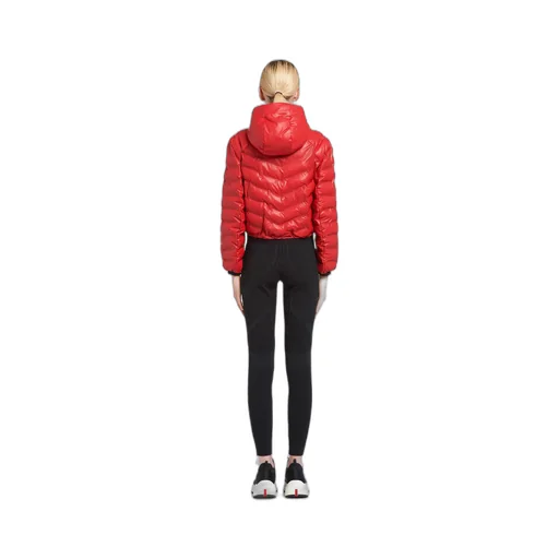 Light Re-Nylon hooded puffer jacket