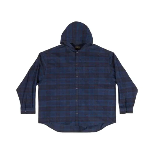 Check Overshirt Hoodie