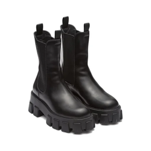 Monolith brushed leather boots