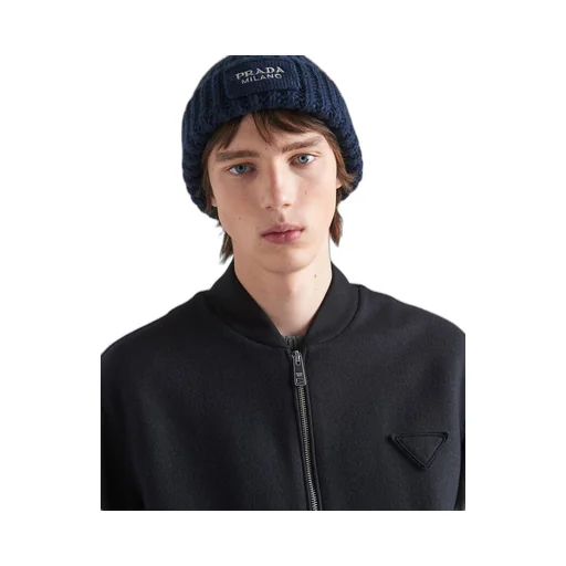 Wool and cashmere blouson jacket