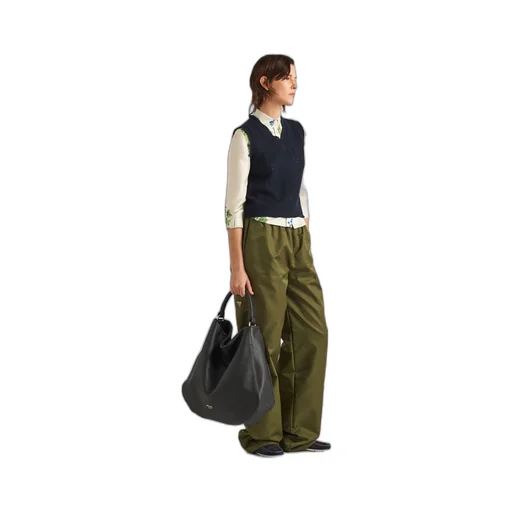 Large leather shoulder bag