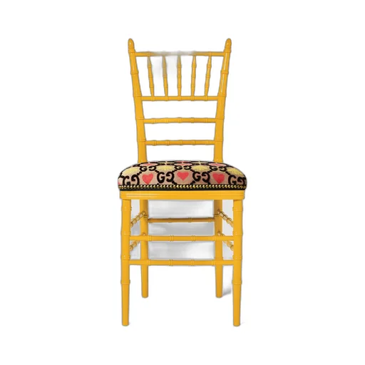 Chiavari chair with GG jacquard