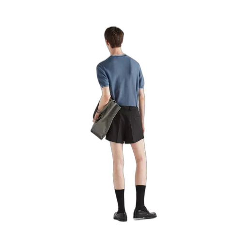 Silk and cotton crew-neck sweater