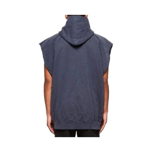 Est. 1917 College Logo Oversized Sleeveless Hooded Sweatshirt