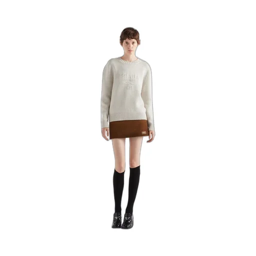 Wool and cashmere crew-neck sweater